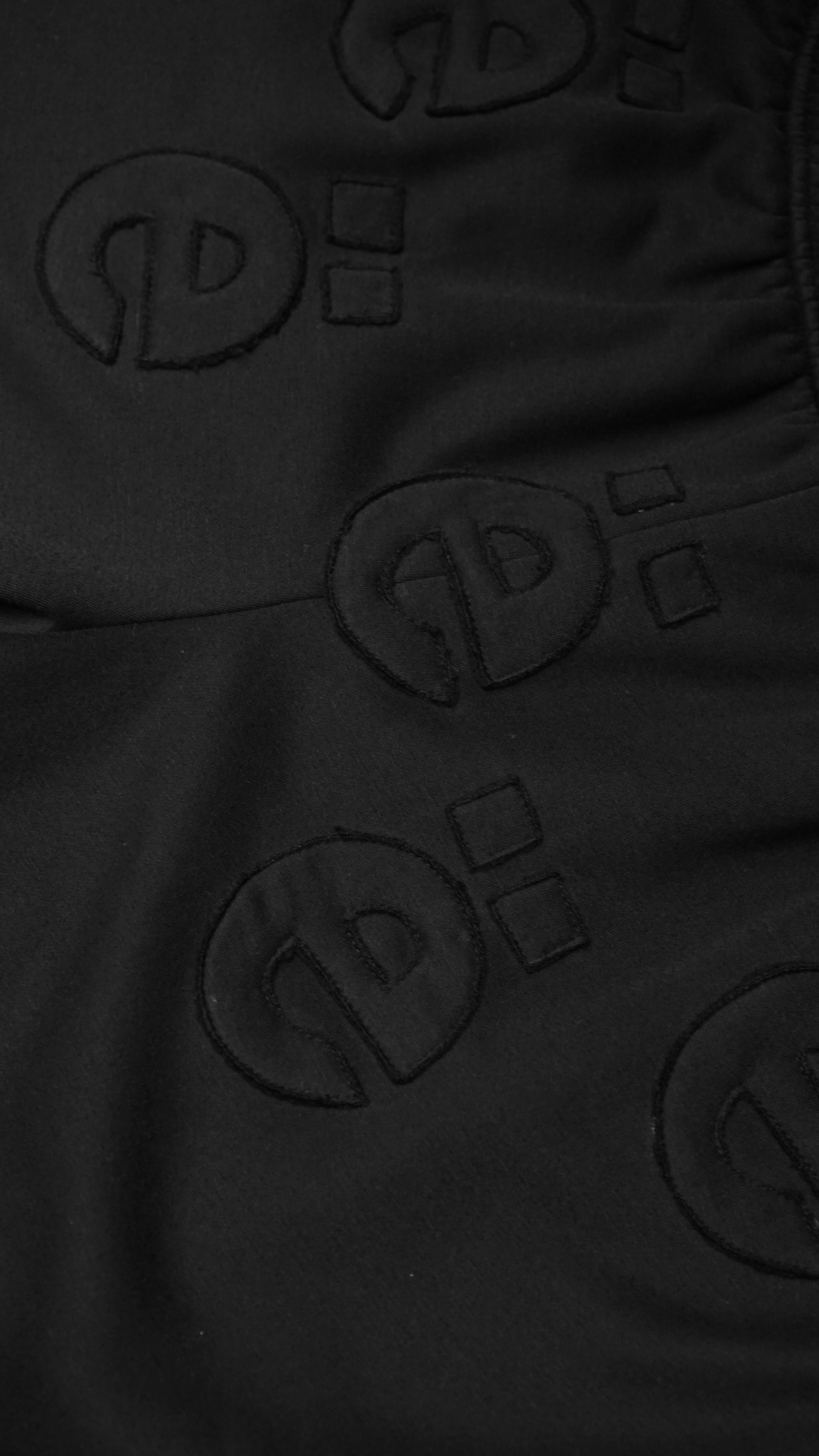 Black ë Patchwork Sweatshort
