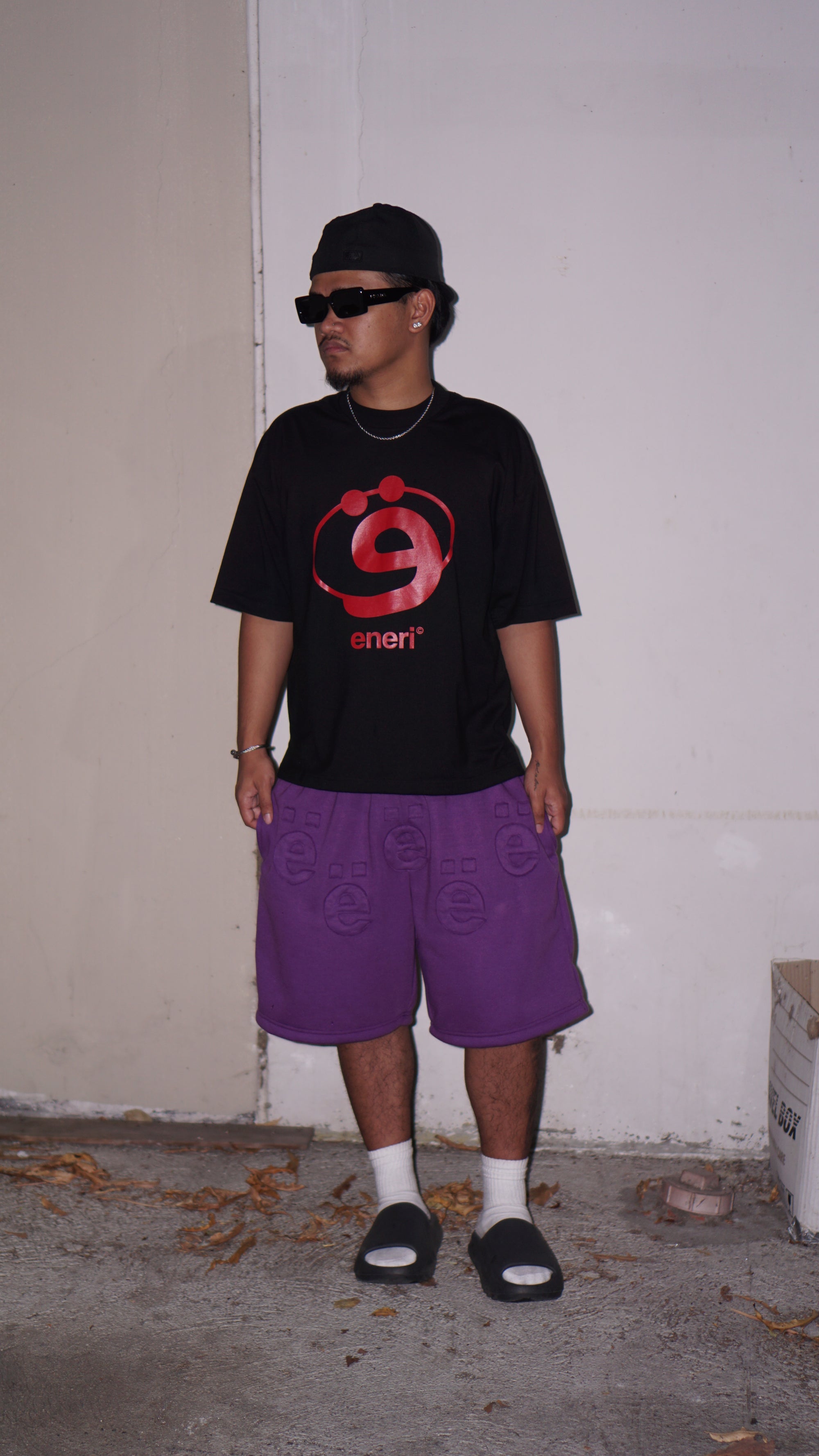 Purple ë Patchwork Sweatshort