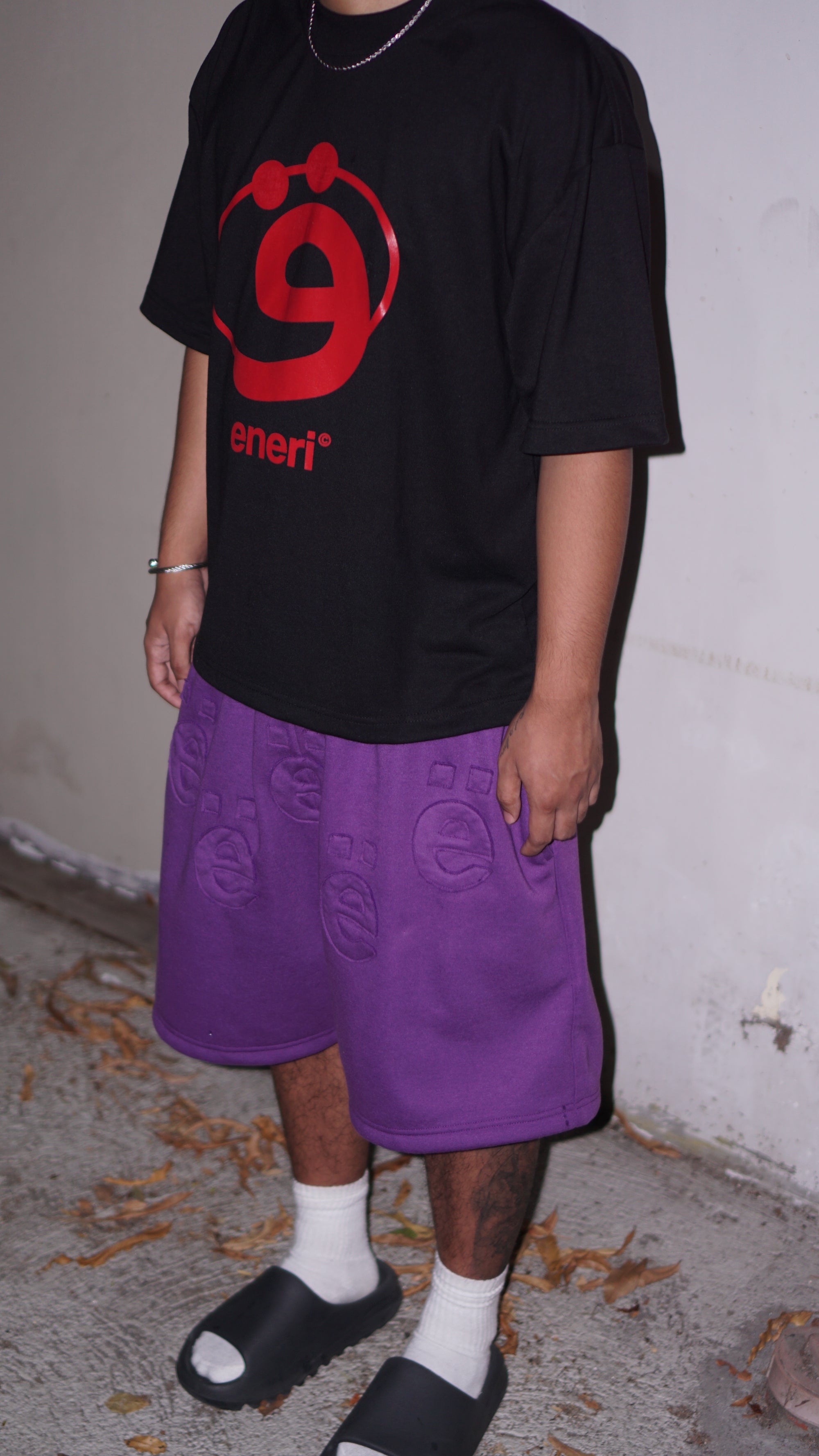 Purple ë Patchwork Sweatshort