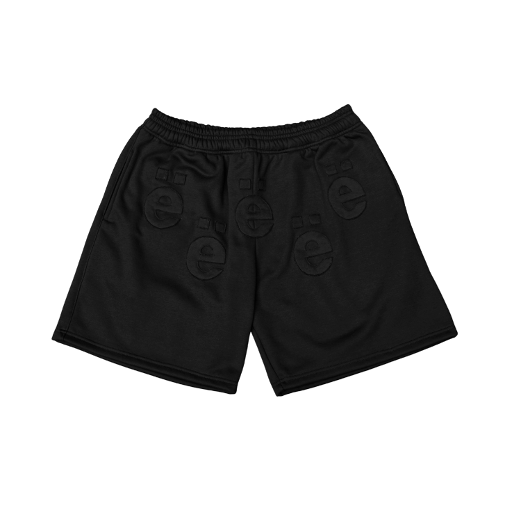 Black ë Patchwork Sweatshort