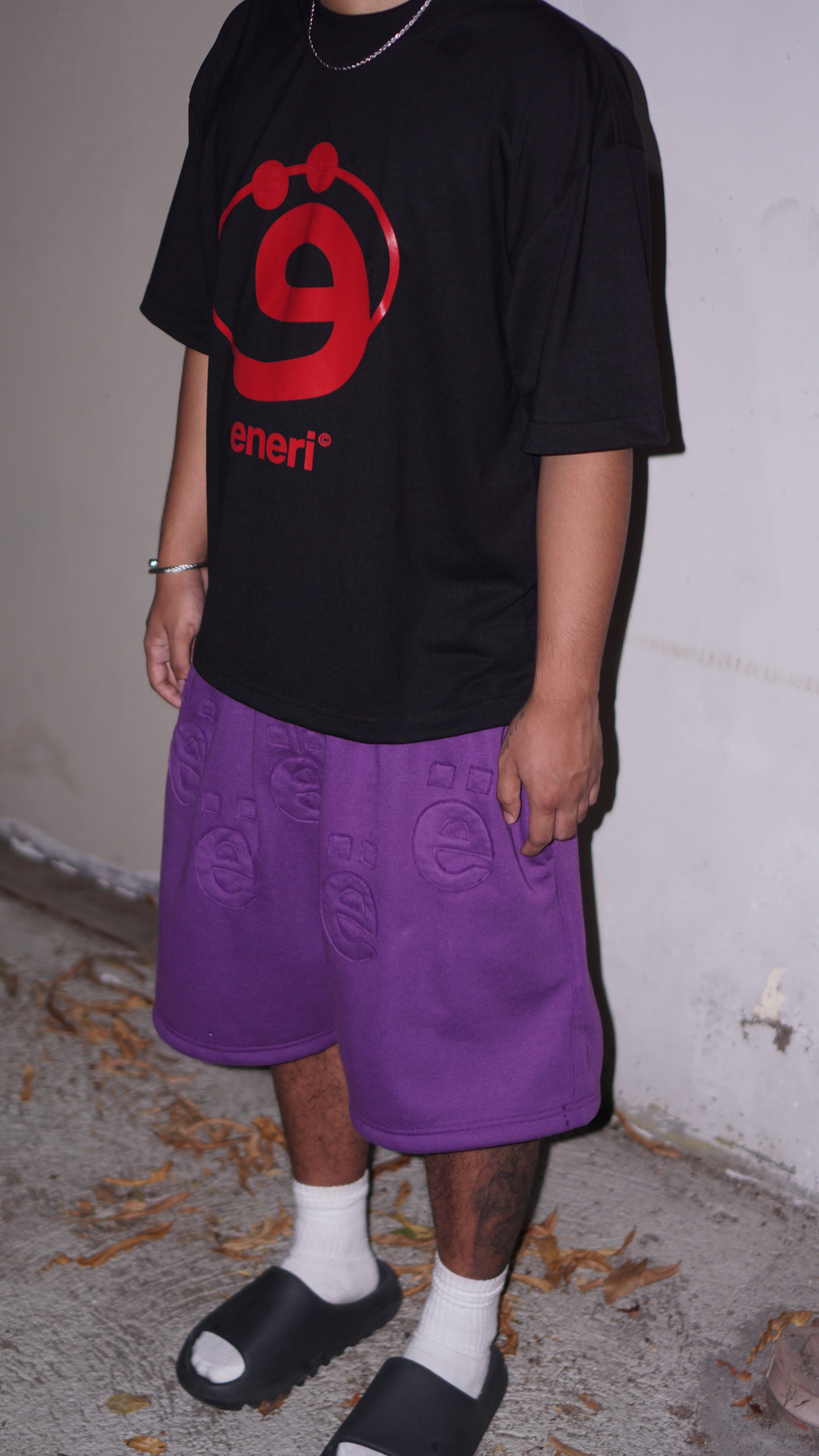 Purple ë Patchwork Sweatshort