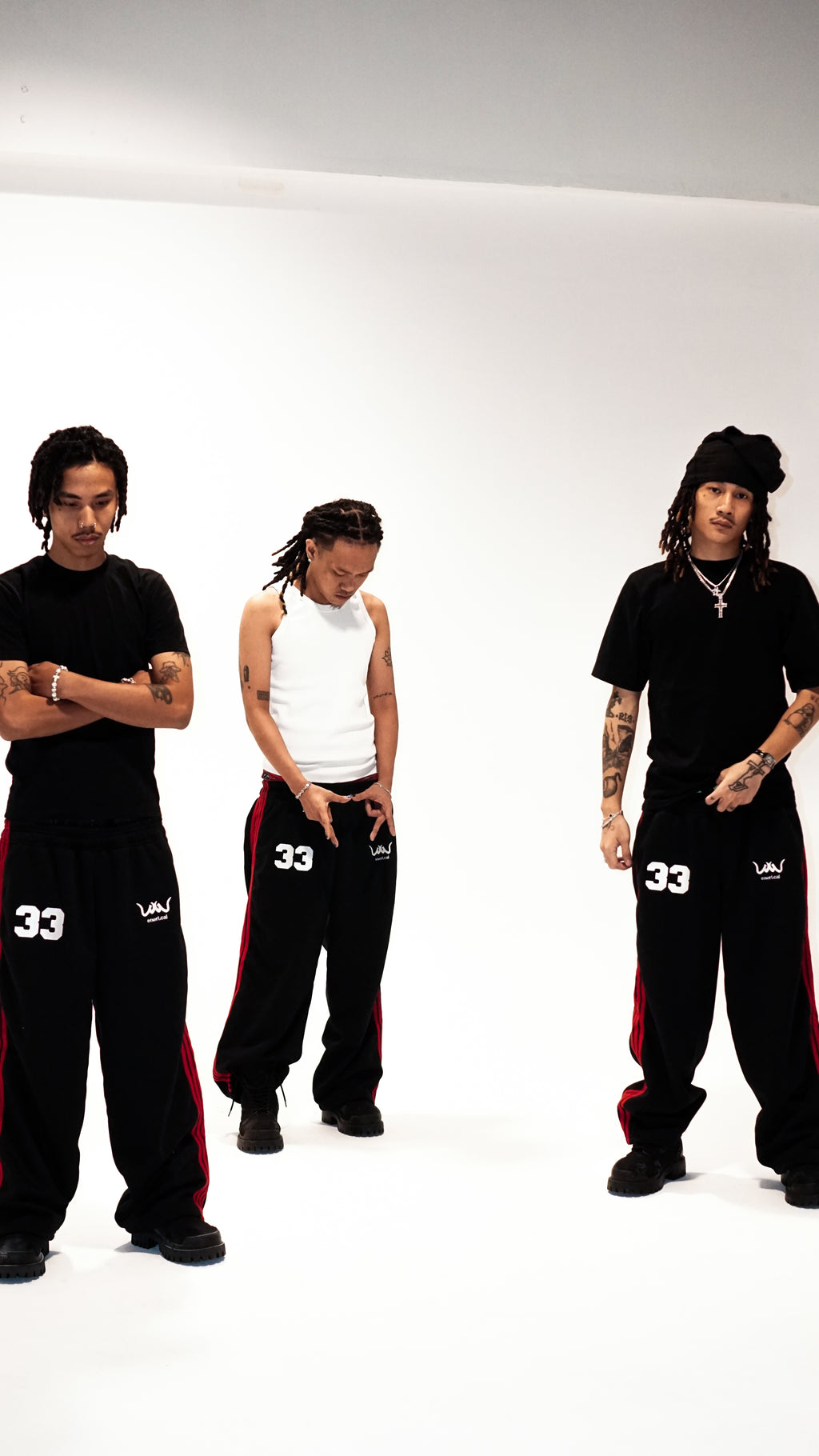 BLICKY RED STRIPES SWEATS