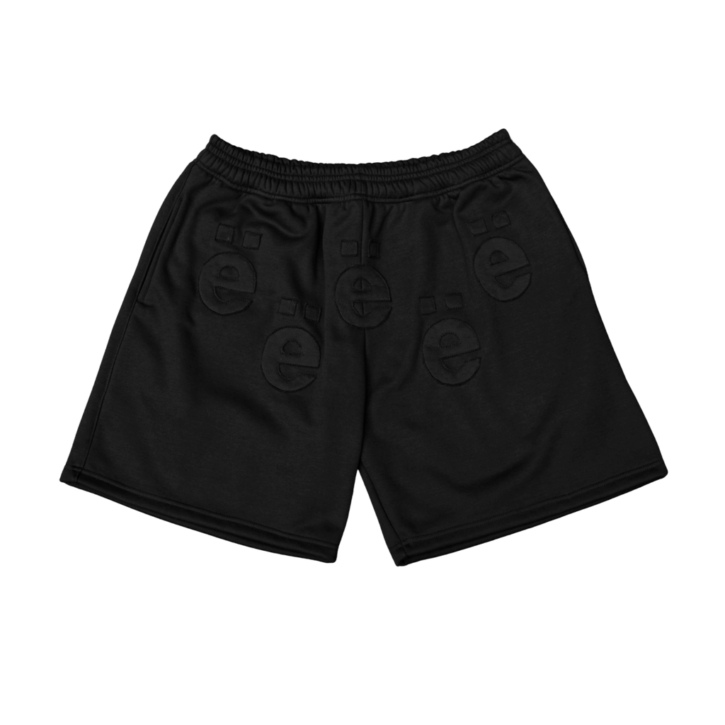 Black ë Patchwork Sweatshort