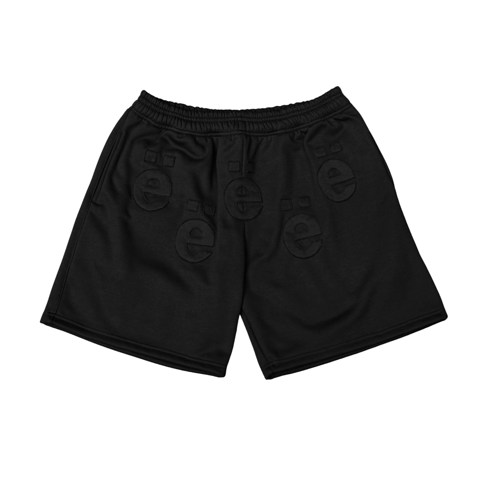 Black ë Patchwork Sweatshort